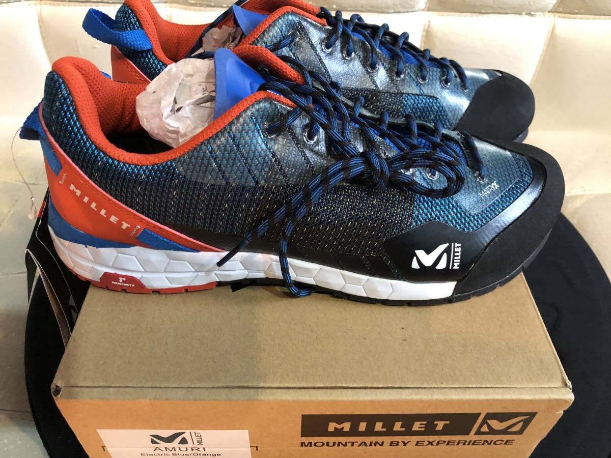  MILLET AMURI クライミングアプローチシューズ 25.5ｍ US7 ブルー/オレンジ(25.5cm)｜売買されたオークション情報、yahooの商品情報をアーカイブ公開 - オークファン 25.5cm
