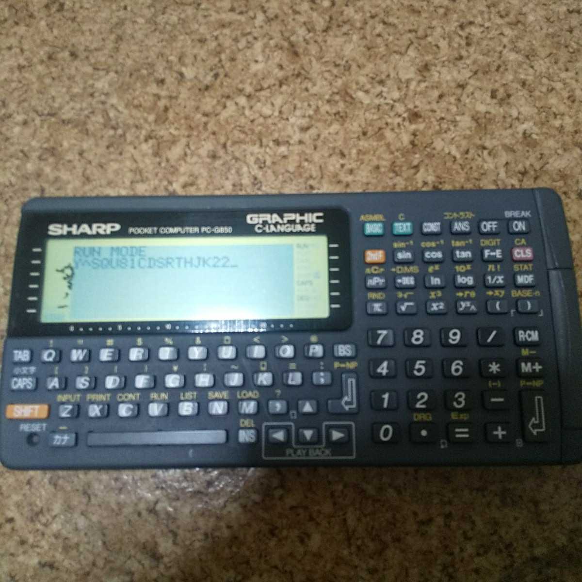 【大人気，人気SALE】 シャープ ポケコン PC－G850V 管理ナンバー8(ポケットコンピュータ)｜売買されたオークション情報、yahooの商品情報をアーカイブ公開 - オークファン ポケットコンピュータ
