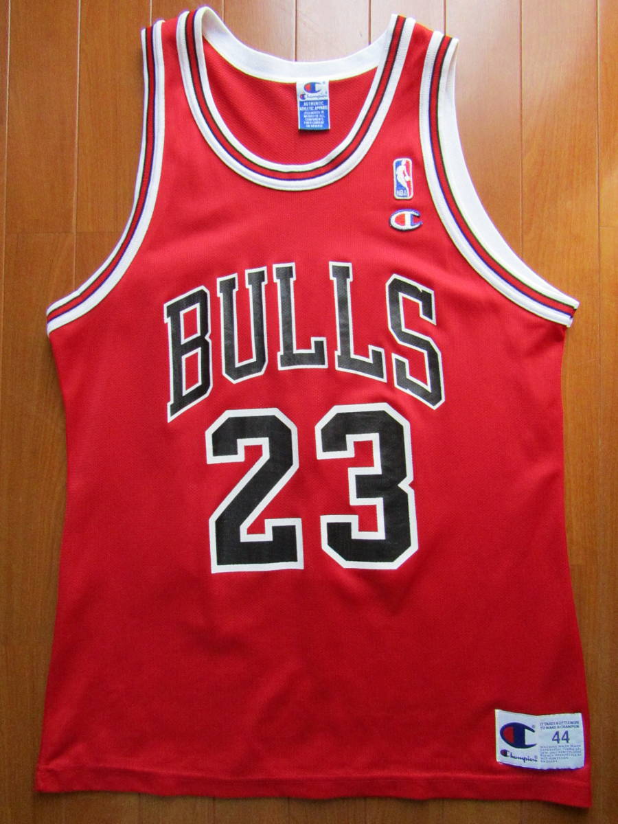 超激得，定番 NBA JORDAN マイケル ジョーダン シカゴ ブルズ チャンピオン製 ヴィンテージ ユニフォーム バスケ 44 ストリート ゲームシャツ ウェア(Lサイズ)｜売買されたオークション情報、yahooの商品情報 ユニフォーム