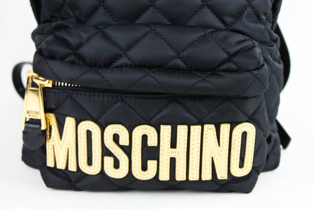 モスキーノ MOSCHINO キルティング ナイロン リュック バックパック 