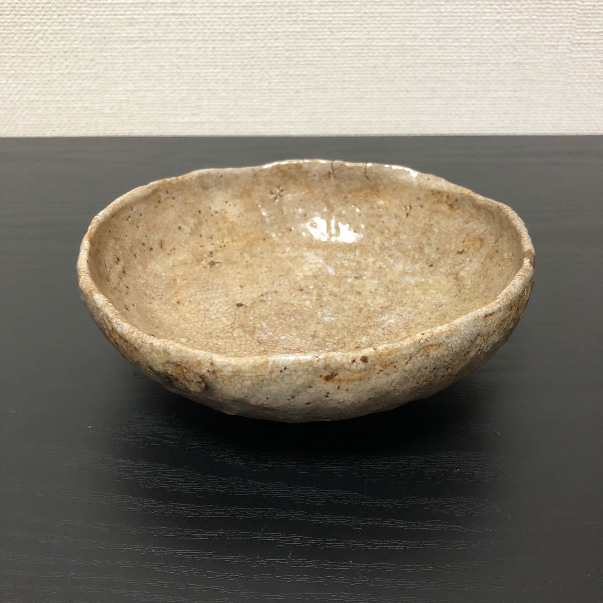 茶道具 抹茶茶碗 『古希 染付 志野茶碗 加藤素雪 素雪作』在銘