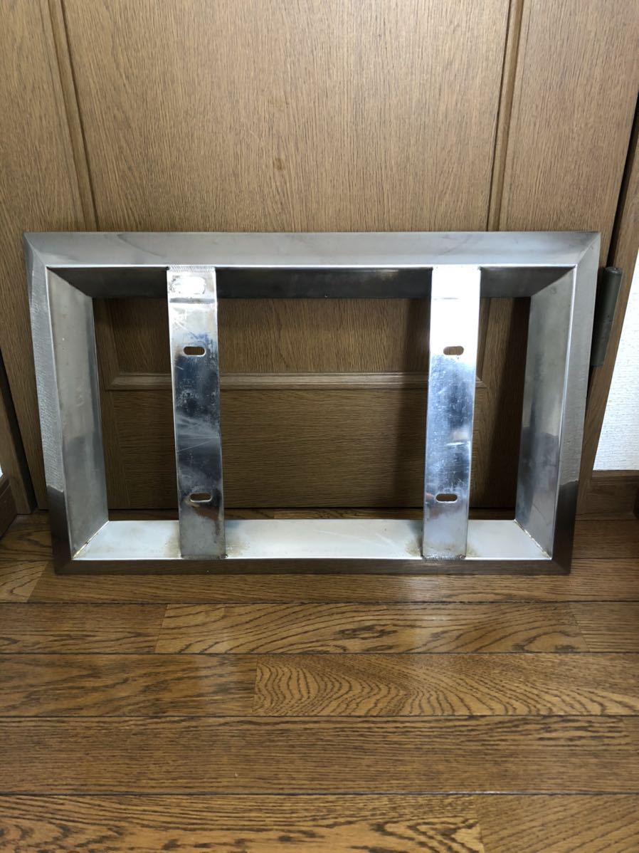 トラックナンバー枠 バイザー ナンバー枠 デコトラ ステンレス 大型