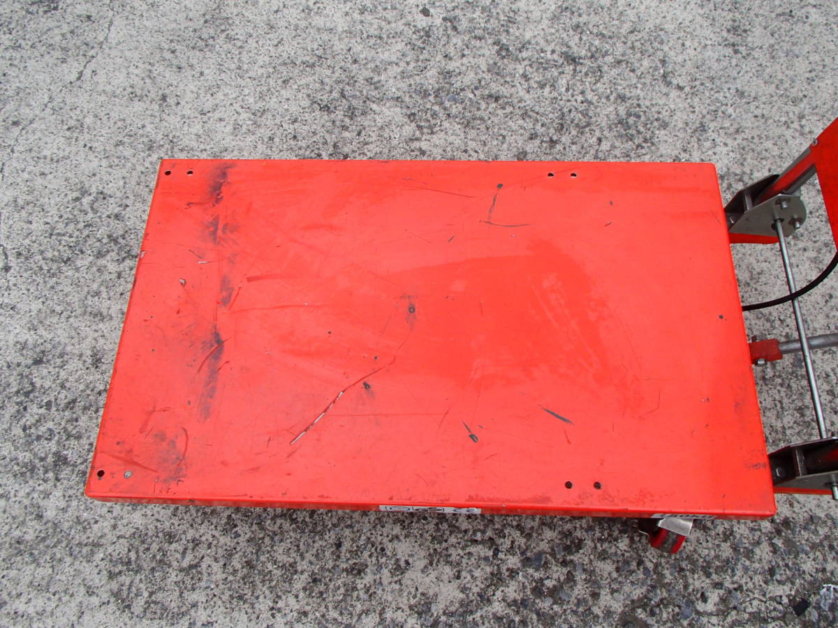 李3616 発送不可 引取り限定商品 中古 和コーポレーション 油圧式 テーブル運搬車 150kg KT-150HX_5