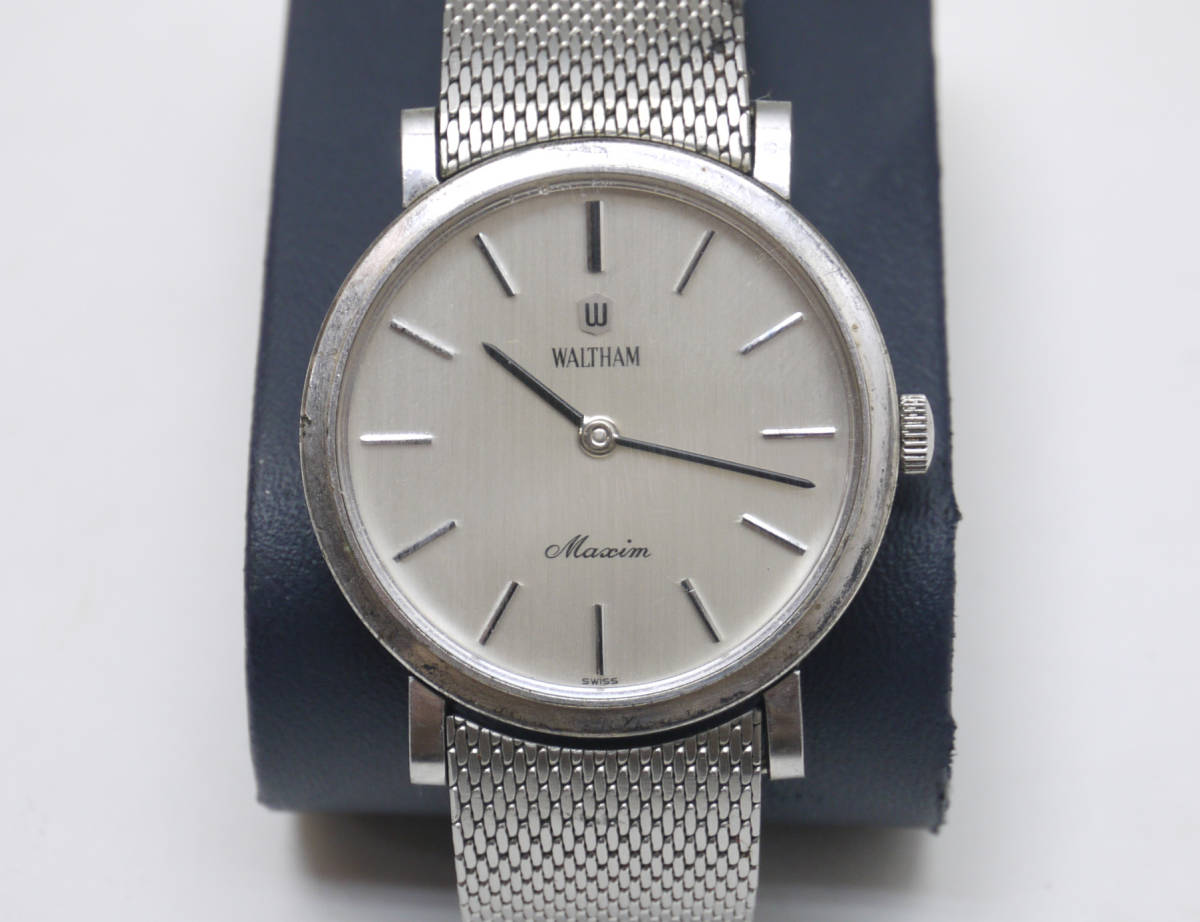 ウォルサム Maxim マキシム WALTHAM 手巻き WORLD OVER 動作品 24-3226