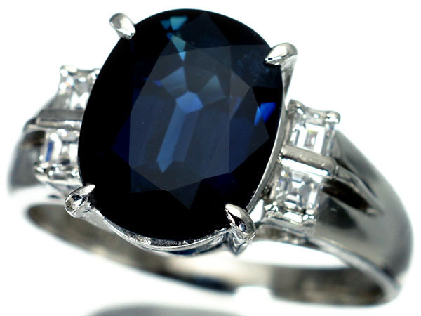 1円～【ジュエリー極】通常加熱！良質天然ブルーサファイア3.94ct＆