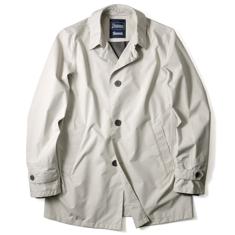 HERNO ヘルノ 春物 防水透湿性素材¨GORE-TEX¨ 軽やか快適スプリングステンカラーコート Laminar hrn1950021 ...