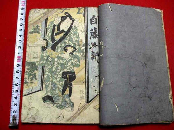 a411和本 花陣立白藤日記6巻揃 合巻 古書古文書 古事記 上下巻