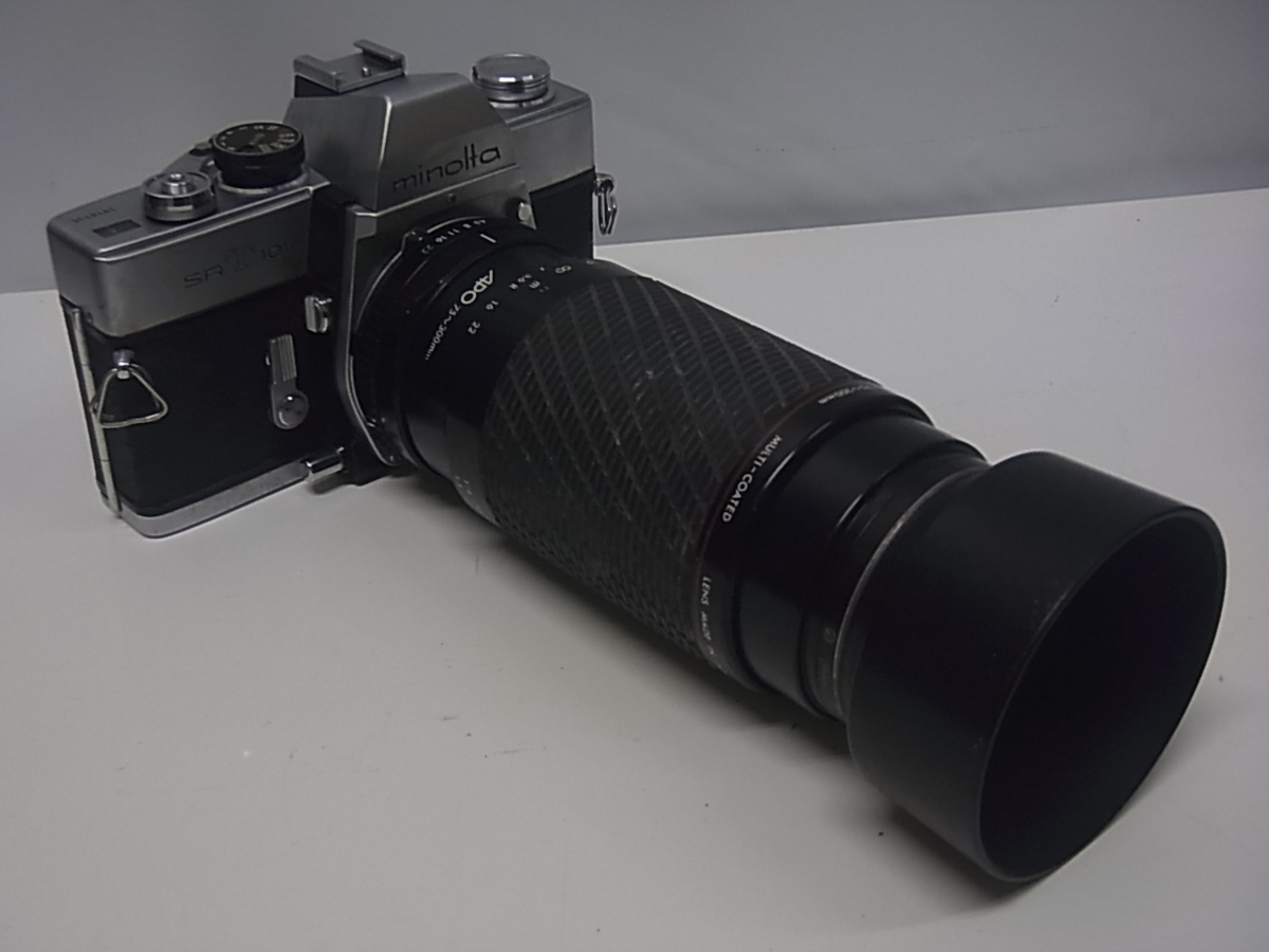 こ1837 minolta ミノルタ 一眼レフ マニュアル SRT101，SR505，XE 4台
