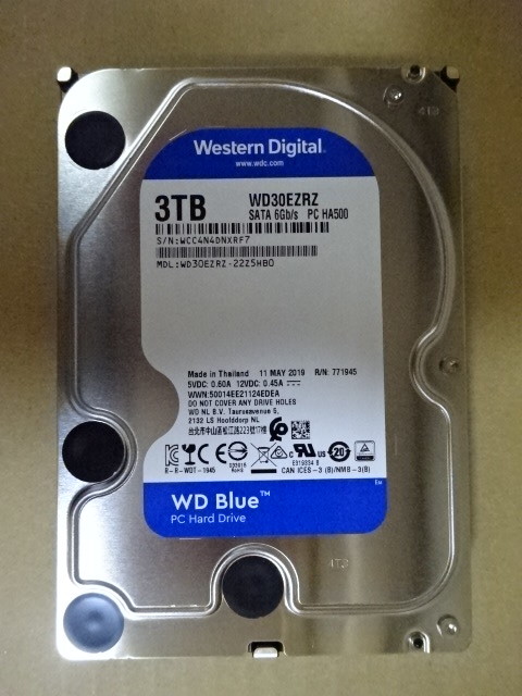 ○使用11時間○WesternDigital WD30EZRZ○3.0TB/3.5/SATA/HDD
