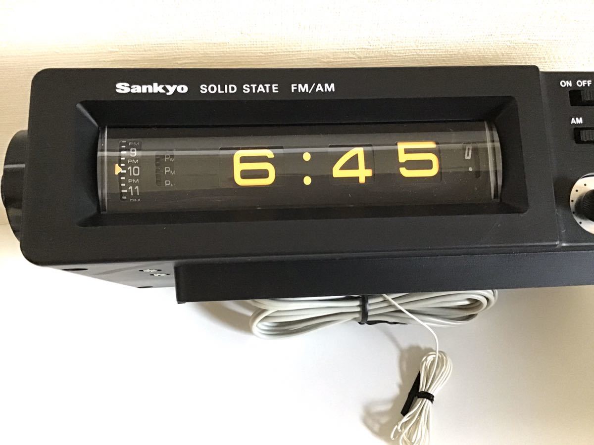 昭和レトロ RETRO ＊Sankyo 三協精機＊デジタルクロック ドラム回転式