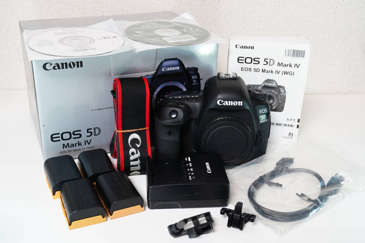 オーバーホール済み】 【バッテリー4ヶ＋1ヶ】Canon EOS 5D mark Ⅳ