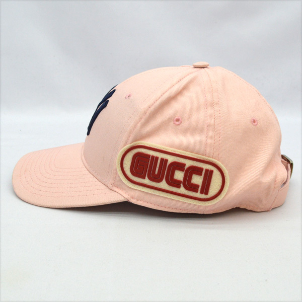 GUCCI ニューヨーク・ヤンキース ベースボールキャップ ピンク ベースボールキャップ ピンク - GUCCI ニューヨーク・ヤンキース