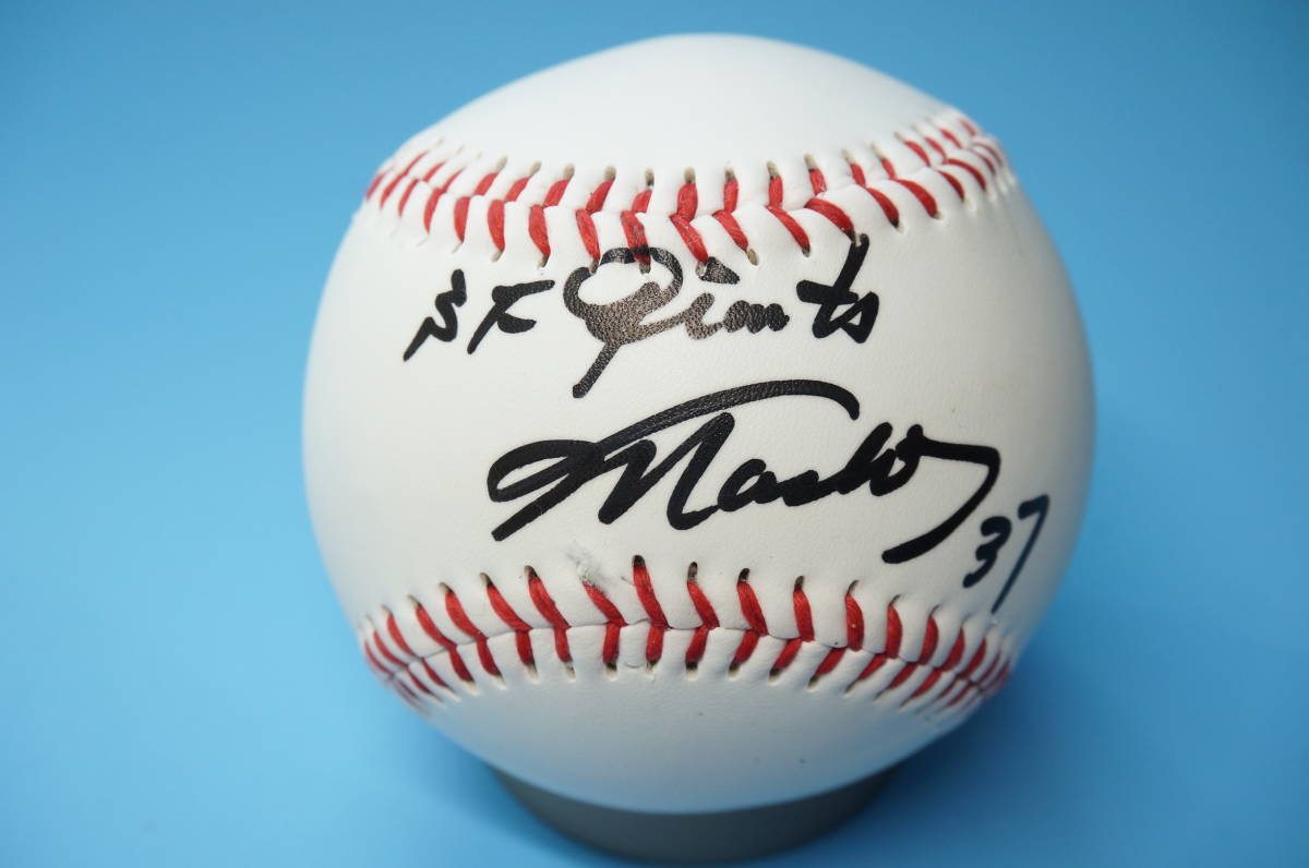村上雅則 - MLB Yahoo!オークション NPB 激レア SF ジャイアンツ 直筆 