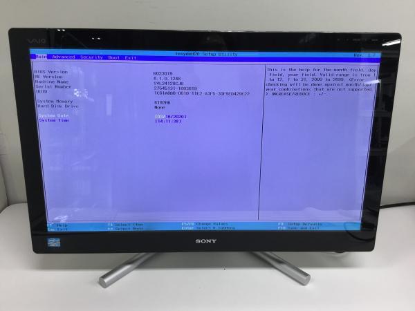 ジャンク!SONY SVL24128CJB○Core i7 3630QM 2.4G 8G デスクトップ