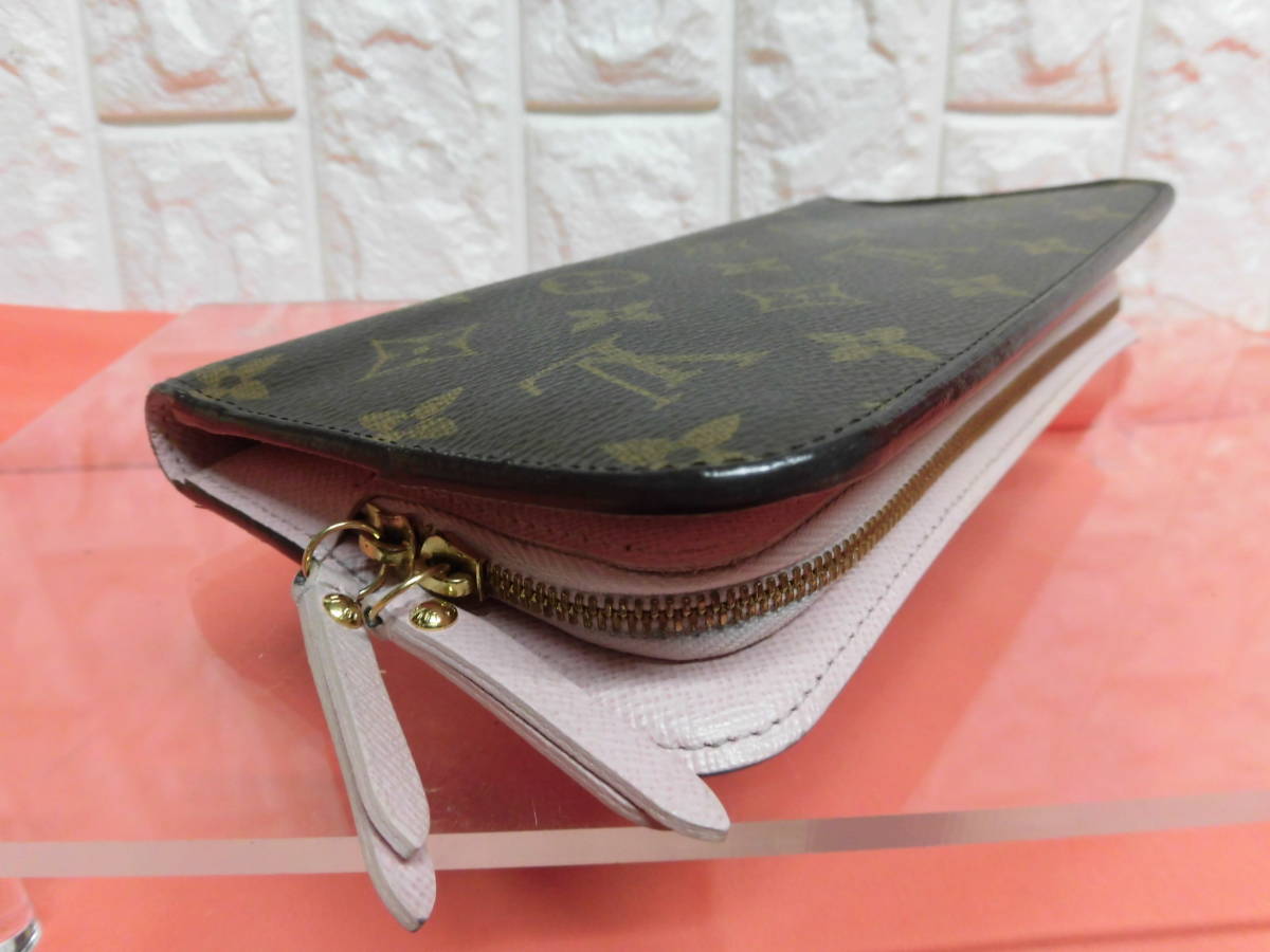美品 louis vuitton 長財布 ルイヴィトン モノグラム ピンク 小物 G310/本物・美品 LOUIS VUITTON/ルイヴィトン モノグラム Wホック 長