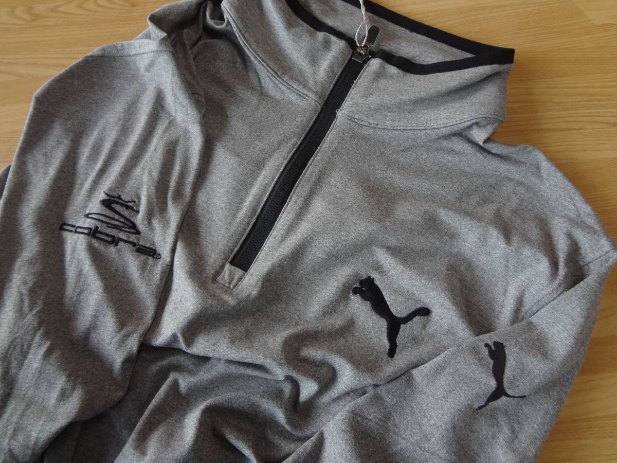 【大人気，100%新品】 Ｒファウラー グレー S PUMA Rotation 1/4Zip プロ仕様バージョン コブラ プーマキャット特注刺繍入り ドライセル(プーマ)｜売買されたオークション情報、yahooの商品情報をアーカイブ公開 - オー シャツ