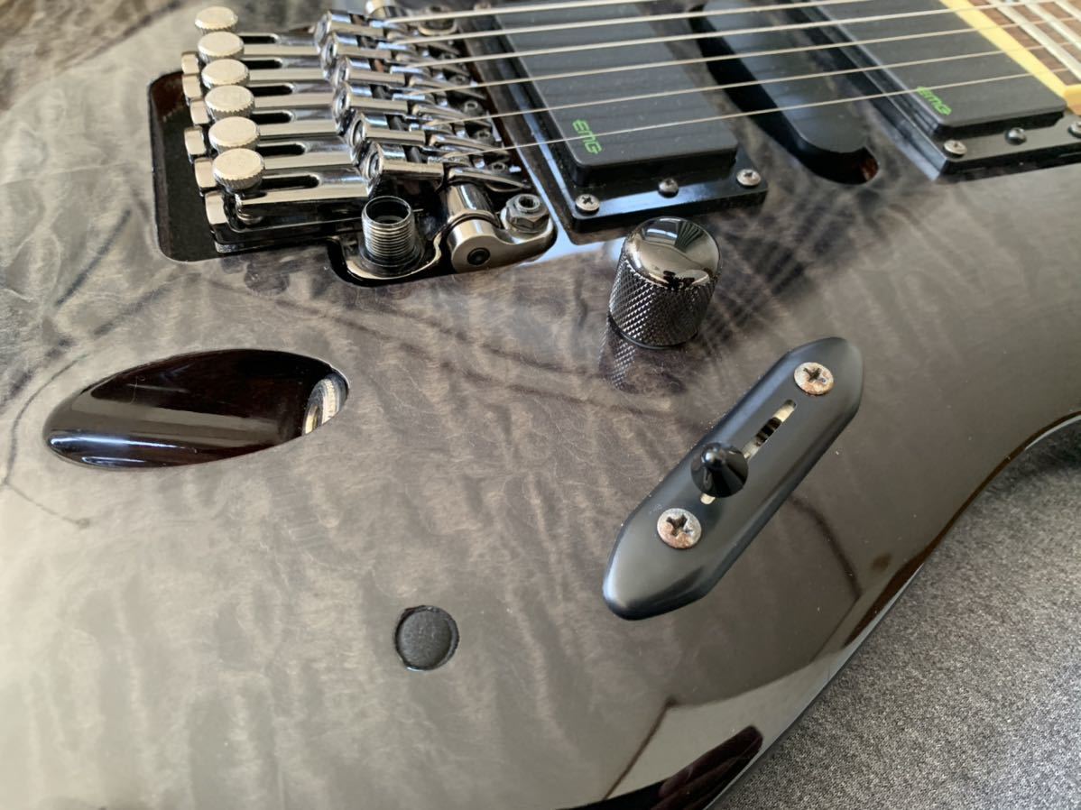 Ibanez S570DXQM アイバニーズ Sシリーズ シースルーブラック EMG