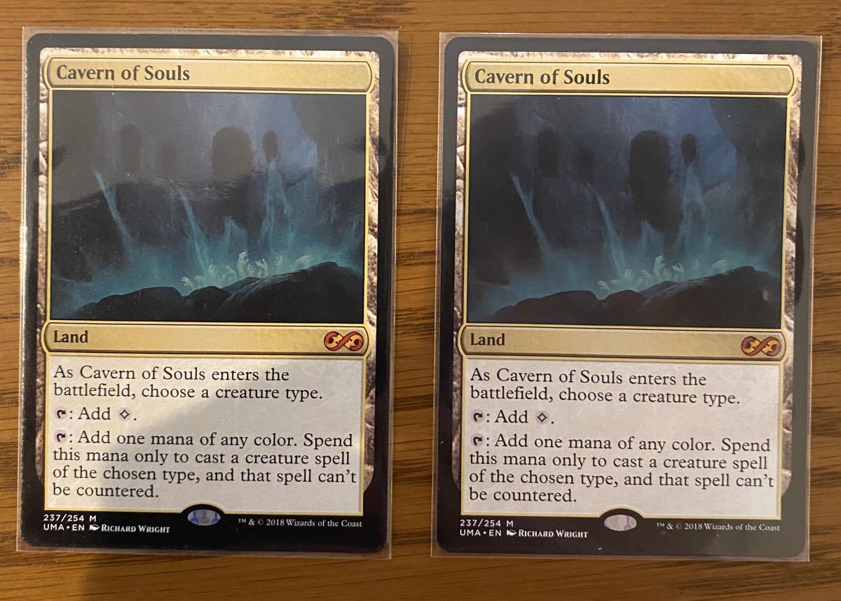 MTG 魂の洞窟/Cavern of Souls 英語 2枚 ※1枚傷あり 魂の洞窟/Cavern of Souls》[UMA] 土地R 英語 2枚セット of 土地