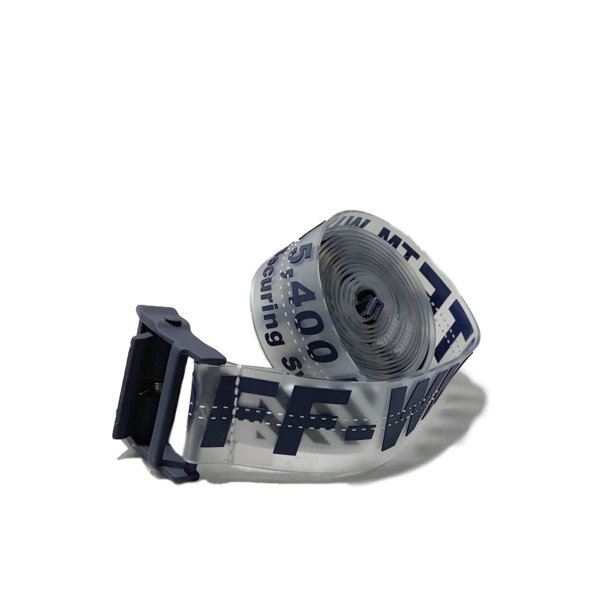 OFF-WHITE RUBBER INDUSTRIAL BELT オフホワイト ラバー インダストリアル ベルト ロゴ ネイビー OMRB017 店舗受取可