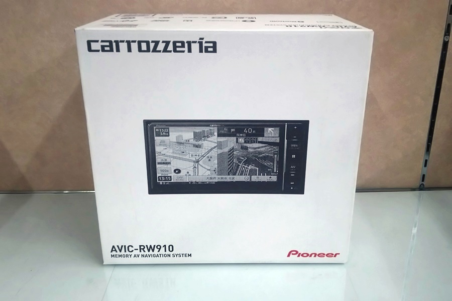 徳山)未使用 カロッツェリア 楽ナビ AVIC-RW910 7V型 高画質HDパネル