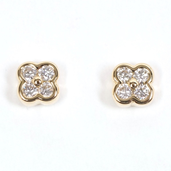 Ponte Vecchio ポンテヴェキオ ダイヤモンド 0.04ct×2 K18YG ピアス