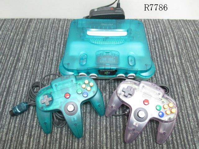 R7786S NINTENDO64 ニンテンドー64 NUS-001 クリアブルー コントローラ