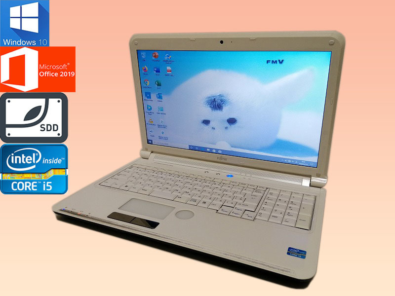 最新Windows10 富士通 ノートPC LIFEBOOK AH56 SSD480GB メモリ4GB
