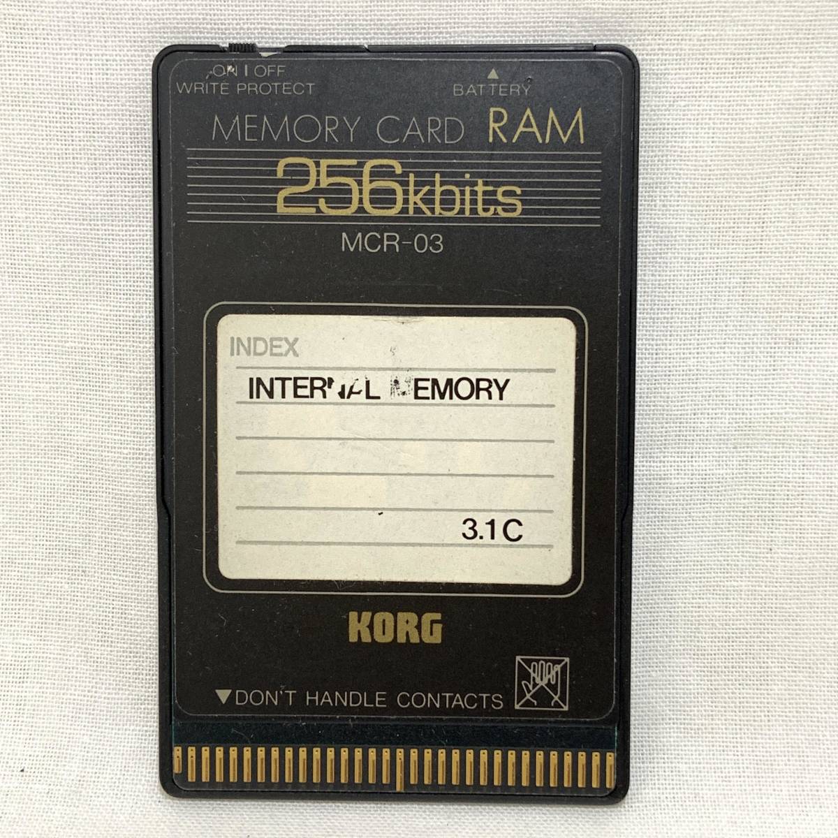 ◇◇現状品☆KORG コルグ/MEMORY CARD RAM/MCR-03/256kbits/メモリー