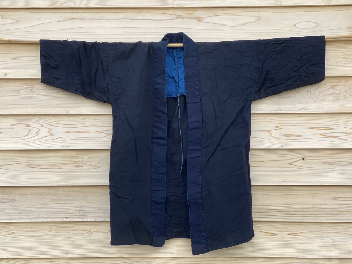 藍染 | 半纏 古布 ジャパンヴィンテージ 昭和 綿入りはんてん 絣 襤褸 