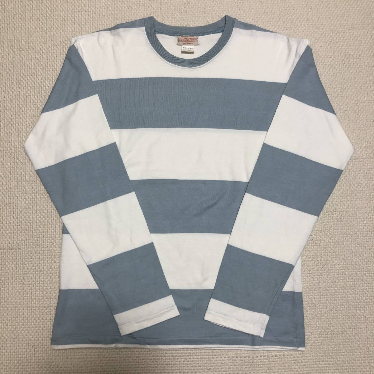 Butcher Products ボーダーtシャツ サックス 36 Atlast&Co atlast