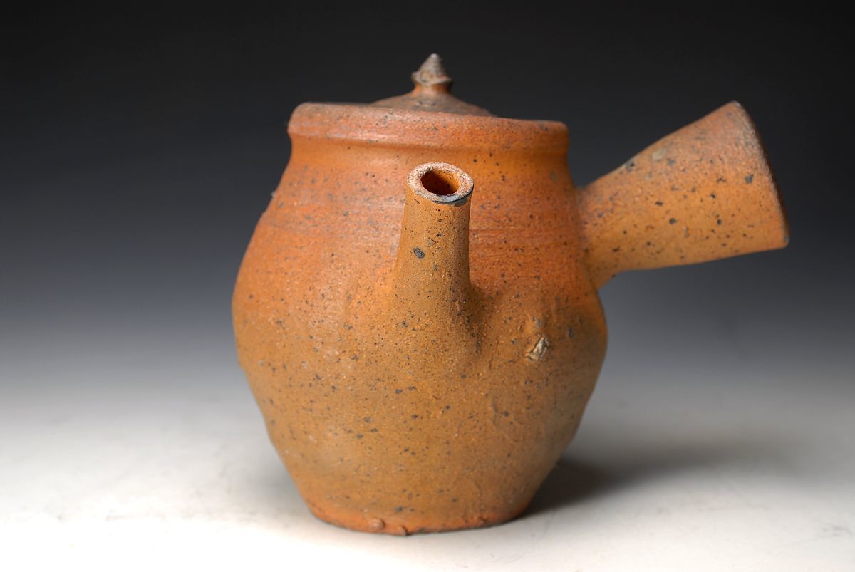 1252 森岡成好 南蛮 焼締 急須 焼〆 工芸品 日本の陶磁