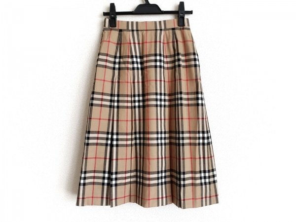 バーバリー チェック柄2WAYスカート バーバリーズ Burberry's スカート サイズ7AP ベージュ×レッド×マルチ