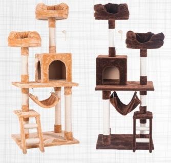 驚きの破格値，本物保証 キャットタワー おしゃれ ネズミおもちゃ付き 全高141cm ２色選択可(キャットタワー)｜売買されたオークション情報、yahooの商品情報をアーカイブ公開 - オークファン キャットタワー