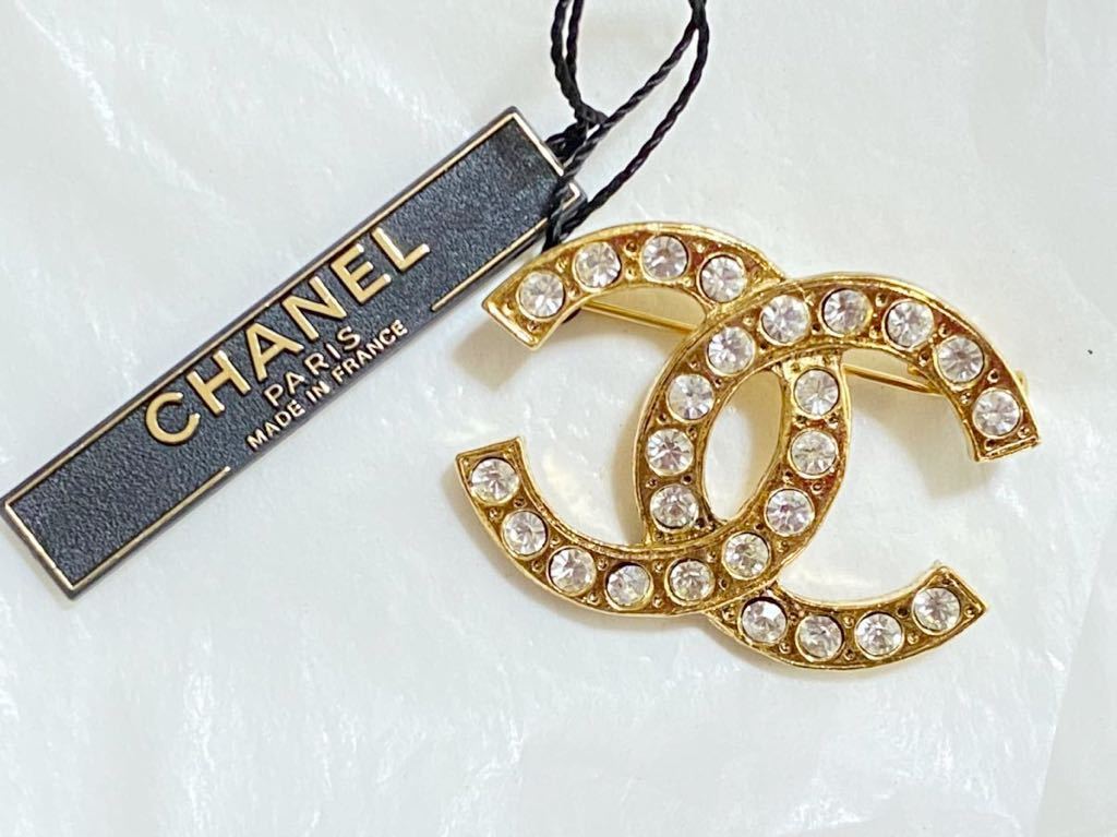 OHANACHANEL シャネル ラインストーン ヴィンテージ ブローチ CHANEL シャネル ヴィンテージ ブローチ ラインストーン レディース