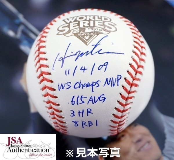  GE 超レア 松井秀喜直筆サイン+ 11/4/09 WS CHAMPS MVP .615AVG 3HR 8RBI 多数書込み+スタッツ入2009年WS公式ボール イチロー大谷翔平(サイン)｜売買されたオークション情報、yahooの商品情報をアーカイブ サイン