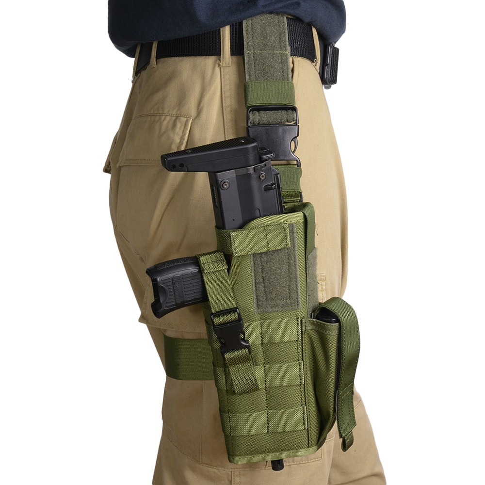 PANTEC レッグホルスター MP7適合 C331 MOLLE対応 [ オリーブドラブ ] パンテック タクティカル ギア USA サイホルスター 太もも 太腿