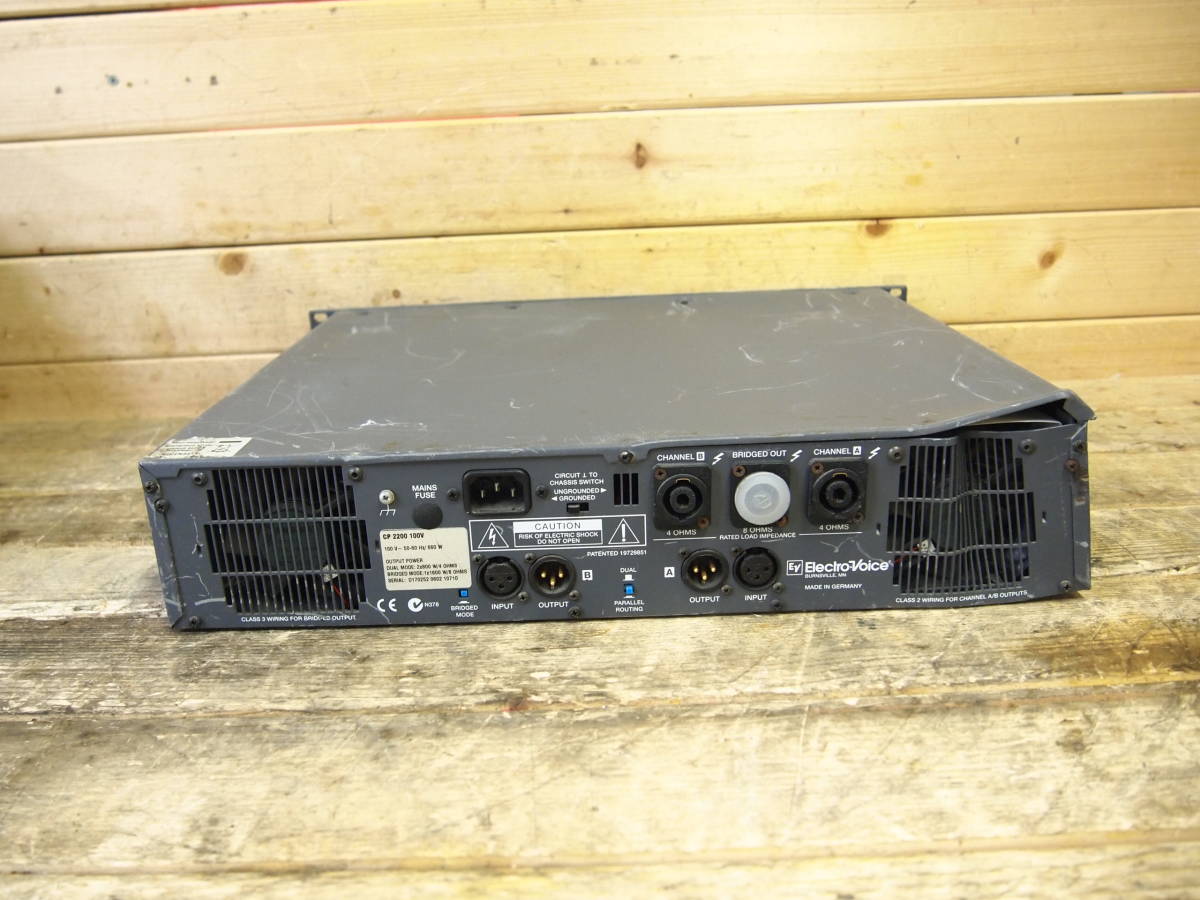 □Electro-voice エレクトロボイス CP2200 パワーアンプ ジャンク ⑧