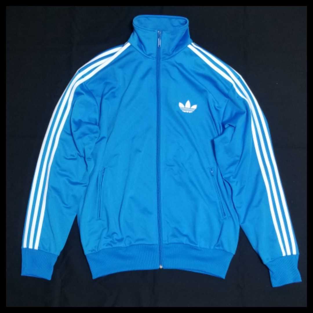 お買い得，最新作 極 O レア アディダス 刺繍 ビッグトレフォイル ロゴ トラックジャケット ジャージ adidas オリジナルス ビッグロゴ 三つ葉 青&times;白 XL(アディダス)｜売買されたオークション情報、yahooの商品 ジャージ