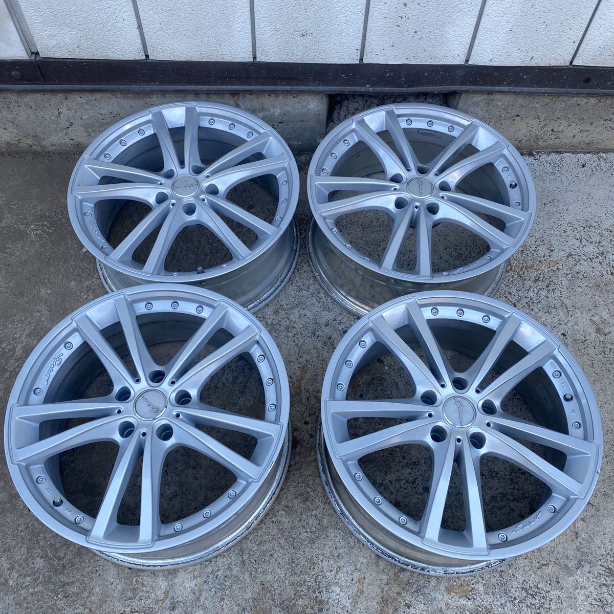 ◇アルミホイール 18x7 1/2J 5穴 ◇【現状渡し塗装してあります