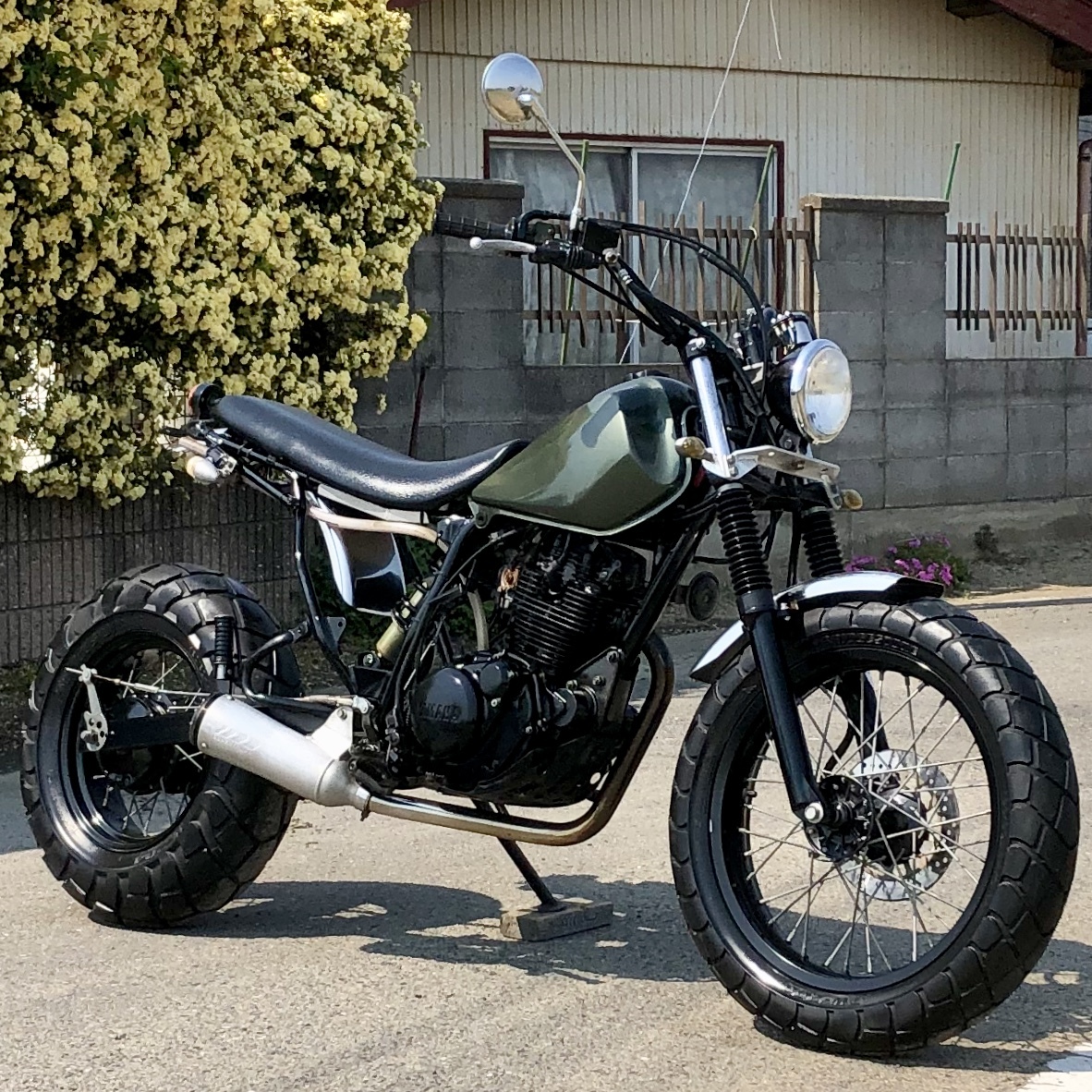 TW225 フルカスタム 実動 書類付き DG09 ヤマハ 検 TW FTR CB CBX XS