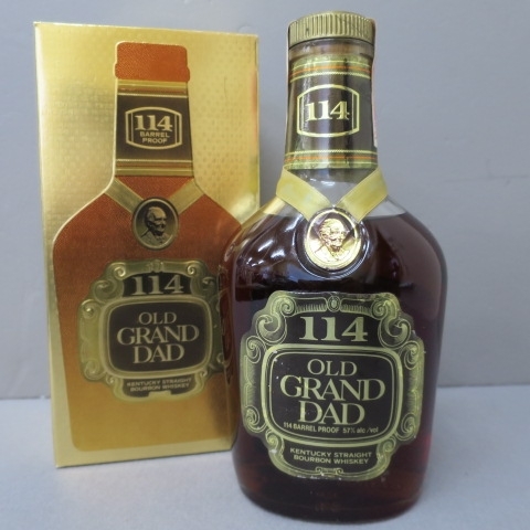 1A42☆OLD GRAND DAD 114 オールド グランダッド 旧ボトル 750ml 57