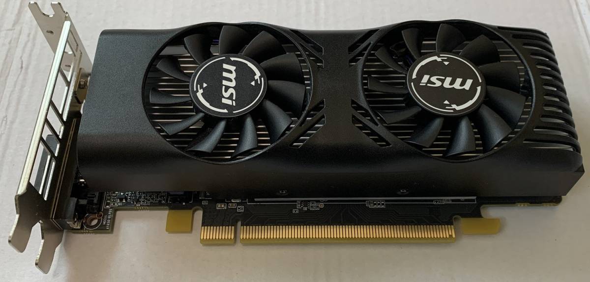 使用期間少】MSI GeForce GTX 1650 4GT LP ロープロファイルモデル