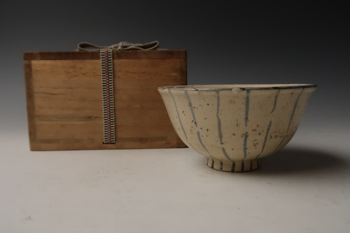 遅日亭】古清水 麦藁手 茶碗 茶道具 無傷 江戸時代 r209et | 麦藁手