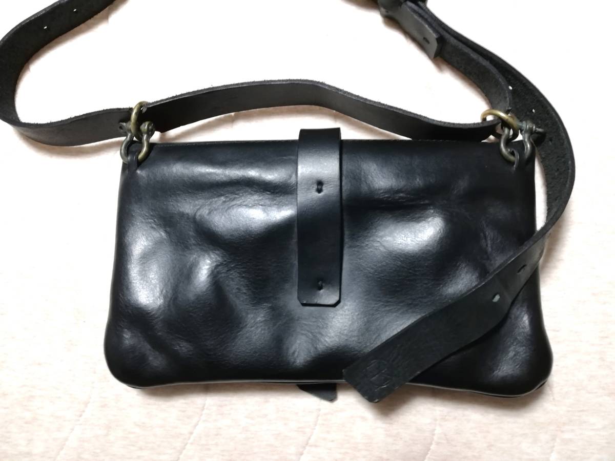 未使用/ ESDE. Versorger Big Belt Bag. BLACK / エスデ レザー ベルト 