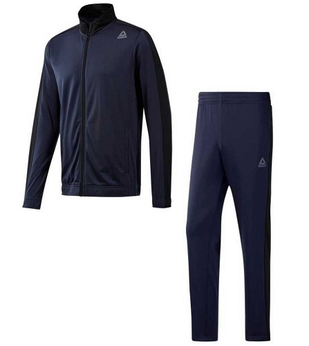 限定セール，SALE リーボック TE トリコット トラックスーツ XOサイズ ネイビー/ブラック 紺 Reebok スタンドカラージャケット＆パンツ ジャージ上下セット(リーボック)｜売買されたオークション情報、yahooの商 ジャージ