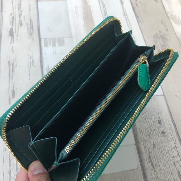 新品 No2004 本物 証明書付き 特Sランク クロコダイル グリーン クロコ 