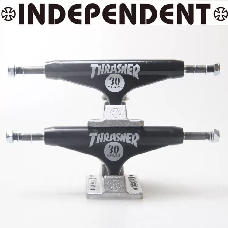 最新作，限定SALE INDEPENDENT インディペンデント &times;THRASHER スラッシャー スケートボードトラック 139ハイ Standard 2個1セット(トラック)｜売買されたオークション情報、yahooの商品情報をアーカイブ公開 - オー トラック