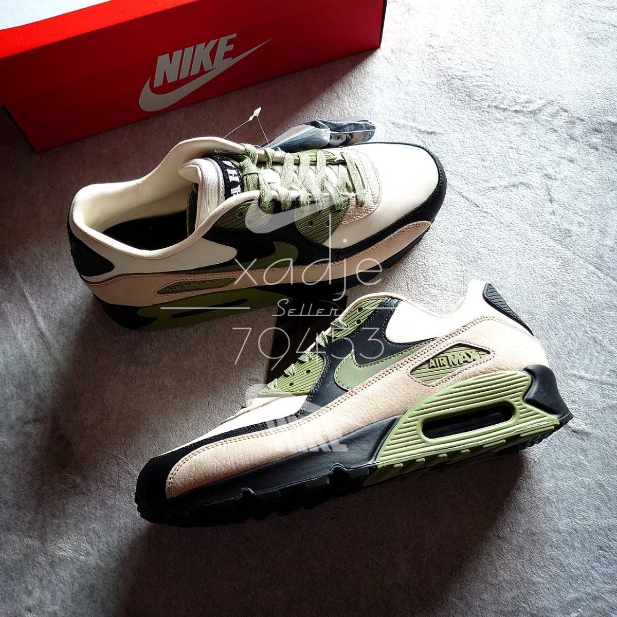 得価，最新作 正規品 NIKE ナイキ AIR MAX エアマックス 90 MAX90 NRG 箱付き 27.5cm US9.5 レザー 革 黒 ベージュ カーキ(27.5cm)｜売買されたオークション情報、yahooの商品情報をアーカイブ公開 - オークファン 27.5cm