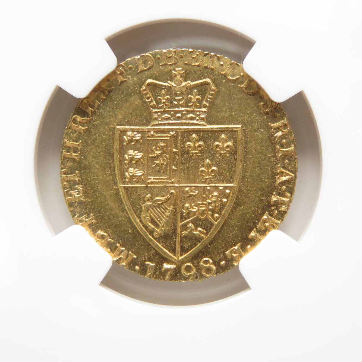 1798年 MS63 ギニー 金貨 イギリス ジョージ3世 未使用 UNC NGC 鑑定 S
