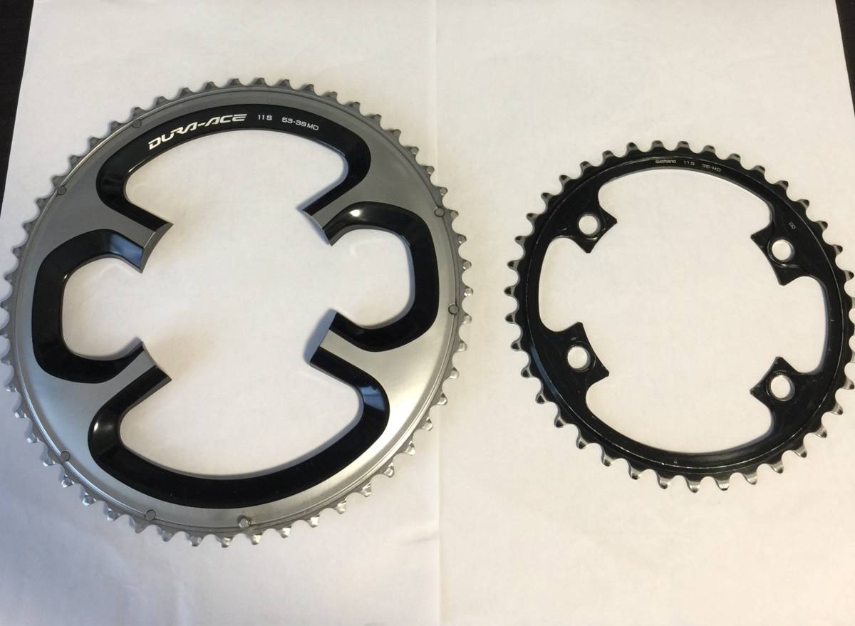 お買い得，豊富な シマノ SHIMANO デュラエース dura-ace FC-9000 チェーンリングセット 11S 53-39T 4アーム(クランク)｜売買されたオークション情報、yahooの商品情報をアーカイブ公開 - オークファン クランク